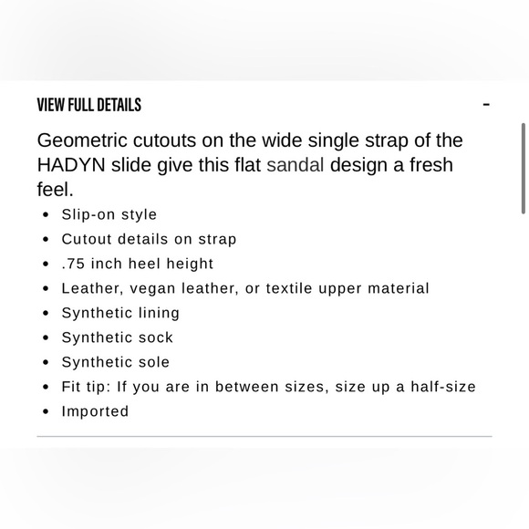 Steve Madden HADYN WHITE LEATHER Slide Sandal Size 10 - Picture 15 of 15